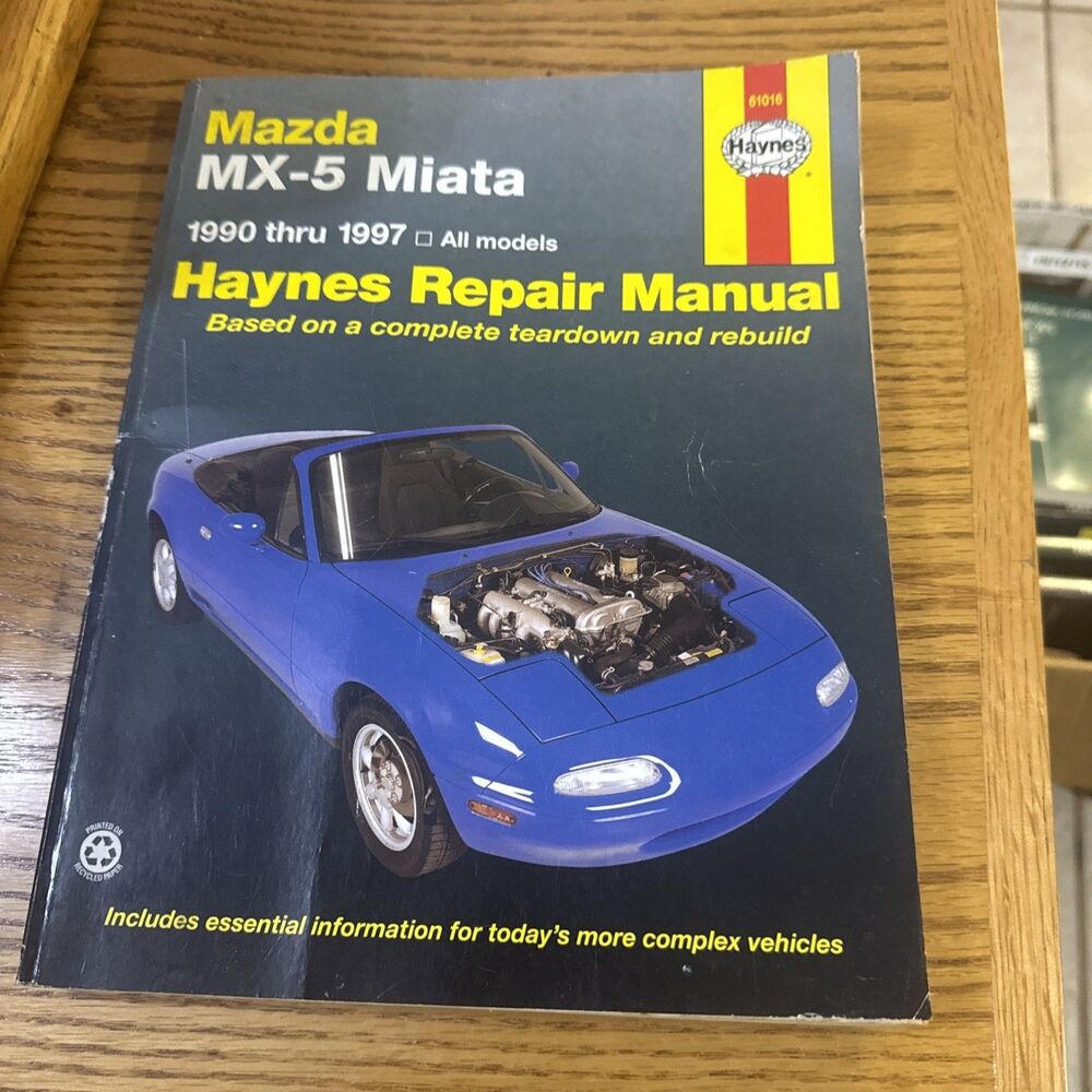 Mazda Miata Mx-5 1990-2014 Haynes Repair  Manual
